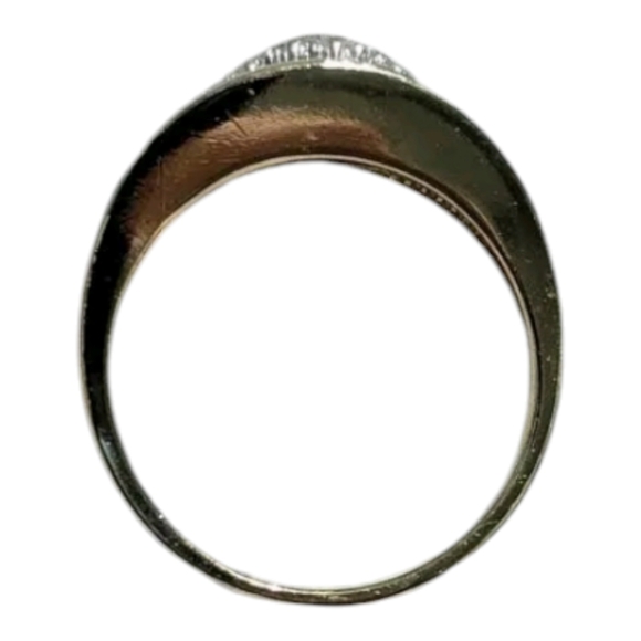 Vintage Cluster Diamonds 10K Gold Stamped 💍 Ring Size 5 and 4.37gm - Picture 8 of 12